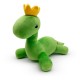 Peluche verte Crowny de Prehistoric Kingdom avec couronne jaune