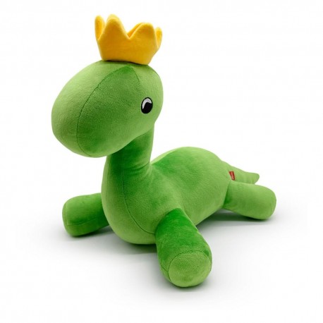 Peluche verte Crowny de Prehistoric Kingdom avec couronne jaune
