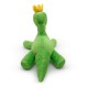 Peluche verte Crowny de Prehistoric Kingdom avec couronne jaune