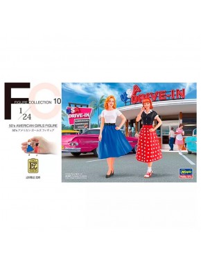 Figurine filles américaines années 50 Hasegawa