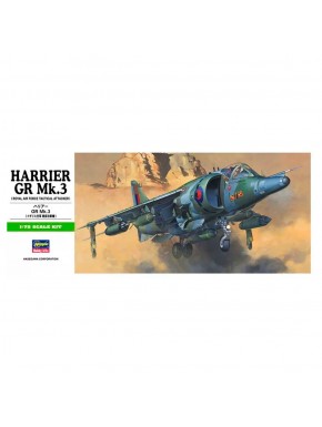 Kit modelismo Harrier Gr.mk.3 Hasegawa escala 1:72