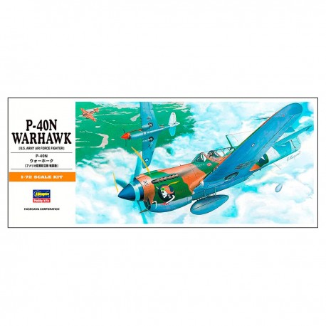 Kit de modelismo P-40N Warhawk escala 1:72