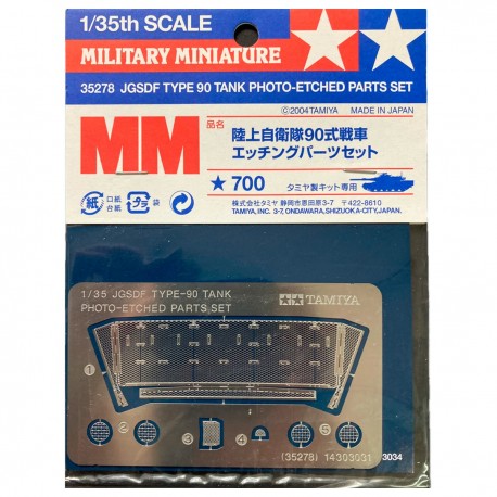 Set photodécoupé Tamiya pour char Type 90 échelle 1/35