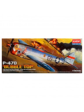 Boîte de la maquette 1/72 P-47D Bubble Top de Academy