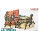 Maqueta de soldados U.S. Marines de Dragon en acción