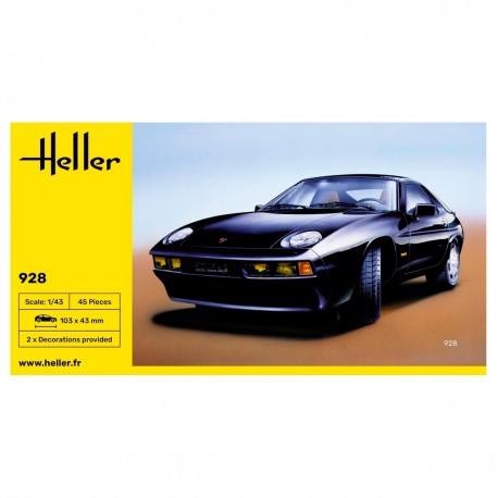 Maqueta Porsche 928 a escala de Heller