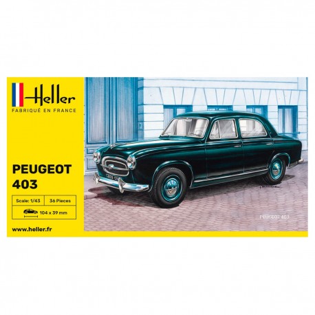 Maquette Heller Peugeot 403 à l'échelle 1/43
