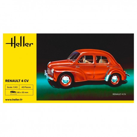 Kit de modèle à l'échelle 1/43 Renault 4 CV par Heller