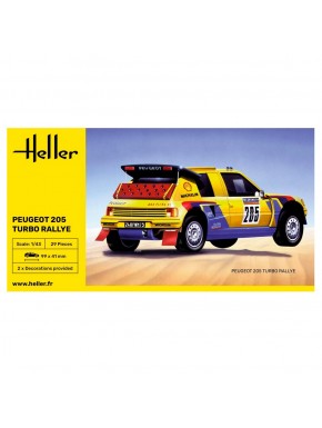 Maquette Peugeot 205 Turbo Rally de Heller
