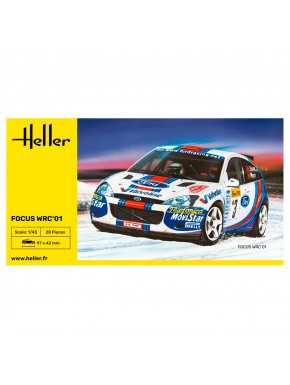 Maquette Ford Focus WRC 2001 de Heller dans sa boîte