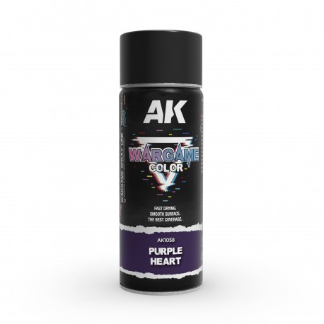 Spray morado Purple Heart para miniaturas de AK-Interactive