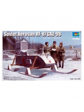 Maquete Soviet Aerosan RF-8 1/35 da Trumpeter
