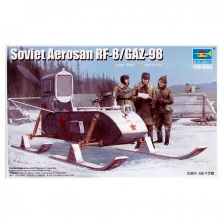 Maqueta Soviet Aerosan RF-8 1/35 de Trumpeter