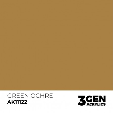 Peinture acrylique Ocre Vert AK-Interactive 17ml