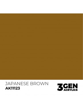 Peinture acrylique Japanese Brown AK-Interactive flacon 17ml