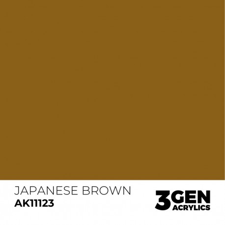 Peinture acrylique Japanese Brown AK-Interactive flacon 17ml