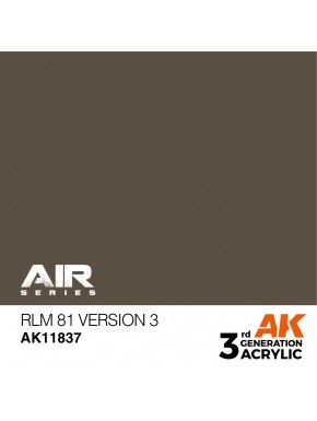 Peinture acrylique marron RLM 81 Version 3 AK-Interactive