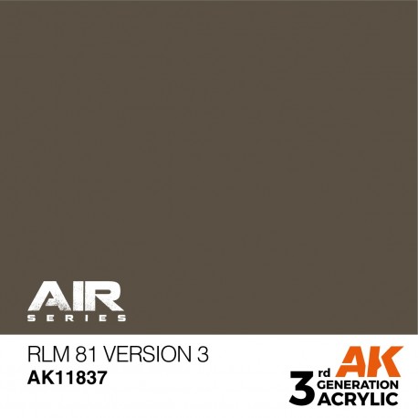 Peinture acrylique marron RLM 81 Version 3 AK-Interactive