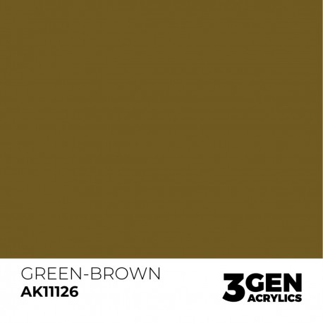 Tinta acrílica verde-marrom AK-Interactive 17ml