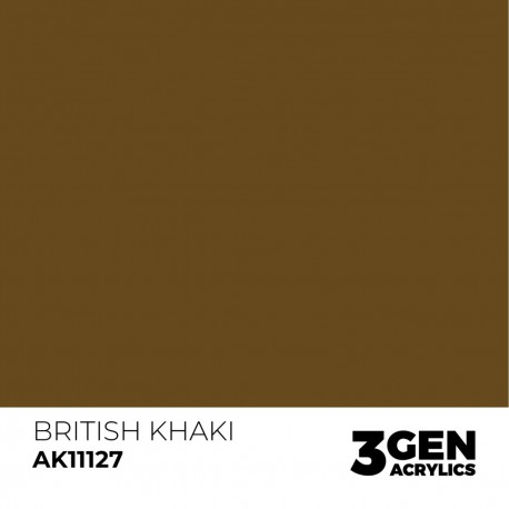 Tinta acrílica Khaki Britânica por AK-Interactive 17ml