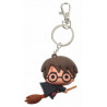 Porta-chaves Kawaii Harry Potter Capa Preta e Vassoura