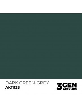 Botella de pintura acrílica Dark Green-Grey AK-Interactive