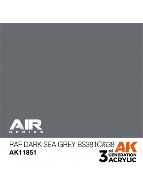 Tinta RAF Dark Sea Grey BS381C/638 da AK-Interactive