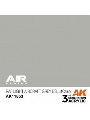 Bouteille de peinture RAF Light Aircraft Grey Bs381c/627