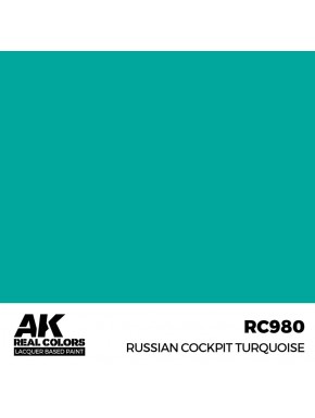 Bouteille de peinture AK-Interactive Russian Cockpit Turquoise