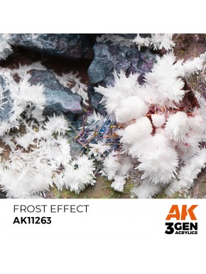 Effet givre AK-Interactive sur miniatures et scénographie