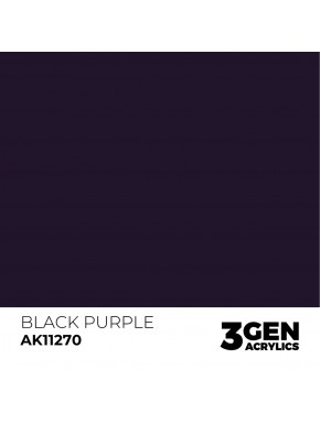 Bouteille de peinture acrylique Black Purple AK-Interactive