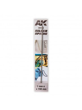 Ressorts de compression argent 1mm et 15cm