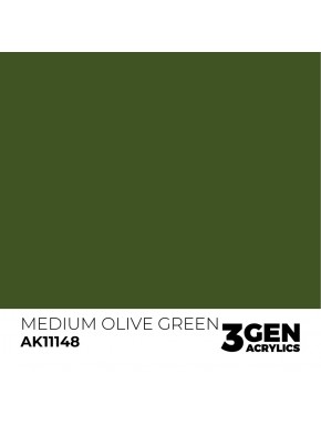 Peinture Medium Olive Green AK-Interactive 17ml