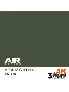 Pintura acrílica verde medio para modelismo, envase de 17ml