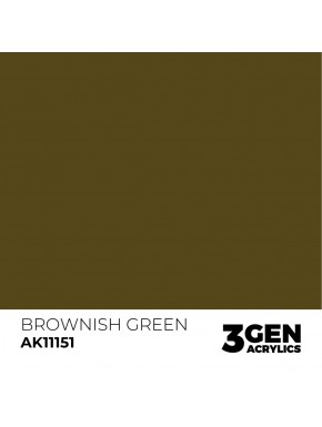 Flacon de 17ml de peinture acrylique Vert Brunâtre