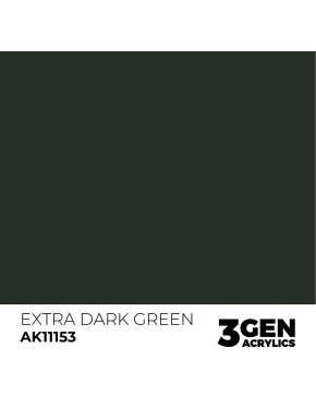 Peinture acrylique vert foncé AK-Interactive 17ml