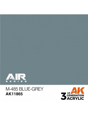 Peinture acrylique M-485 Bleu-gris d'AK-Interactive 17ml