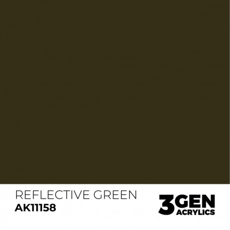 Flacon de peinture Reflective Green AK-Interactive 17ml