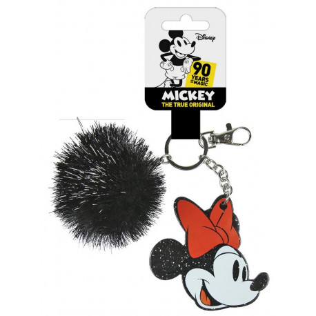 Trousseau de Minnie Mouse avec pom Pom