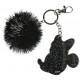 Portachiavi Minnie Mouse con pom Pom