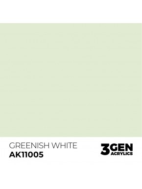 Peinture acrylique AK-Interactive Greenish White 17ml