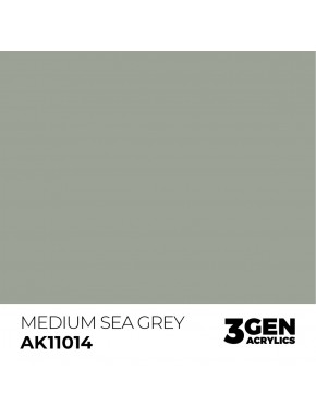 Peinture acrylique gris moyen AK-Interactive 17ml