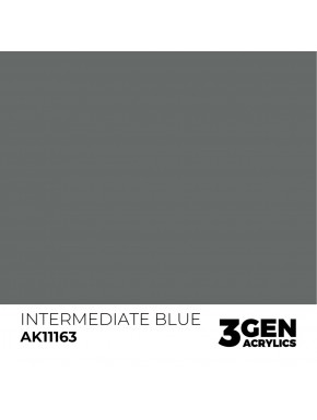 Peinture acrylique bleu intermédiaire AK-Interactive 17ml