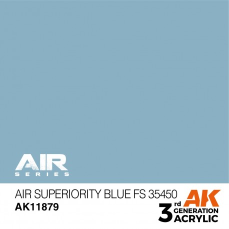 Envase de pintura Air Superiority Blue FS 35450 de AK-Interactive