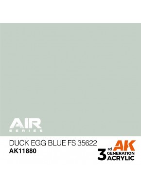 Peinture acrylique Duck Egg Blue, contenant de 17 ml AK-Interactive