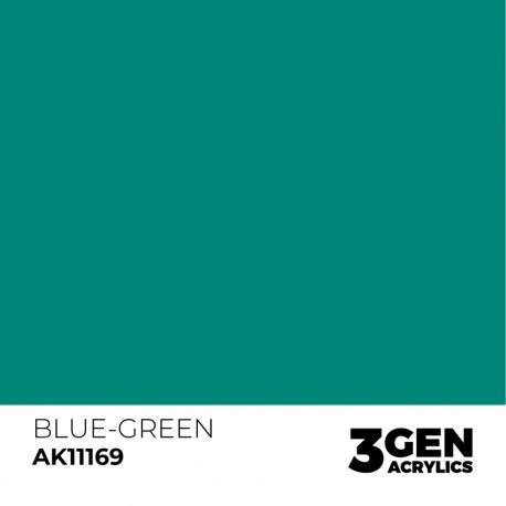 Tinta acrílica cor azul-verde AK-Interactive