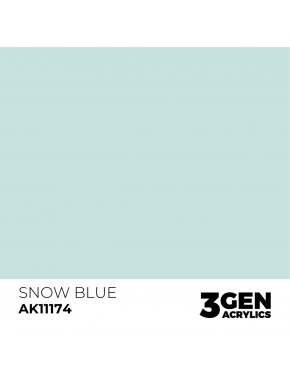 Peinture acrylique bleu Snow Blue AK-Interactive 17ml