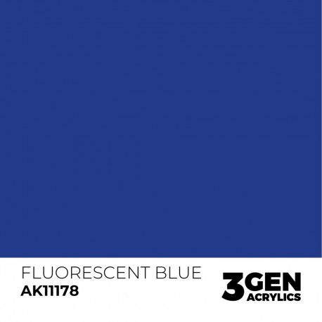 Pintura fluorescente azul AK-Interactive 17ml