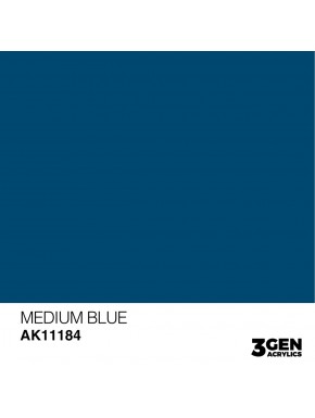 Envase de pintura acrílica Medium Blue de AK-Interactive