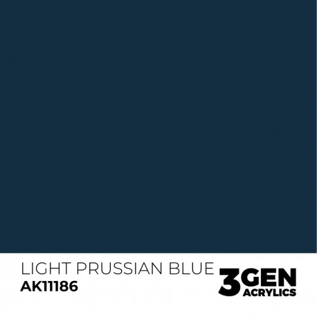Peinture acrylique bleu de Prusse clair AK-Interactive 17ml